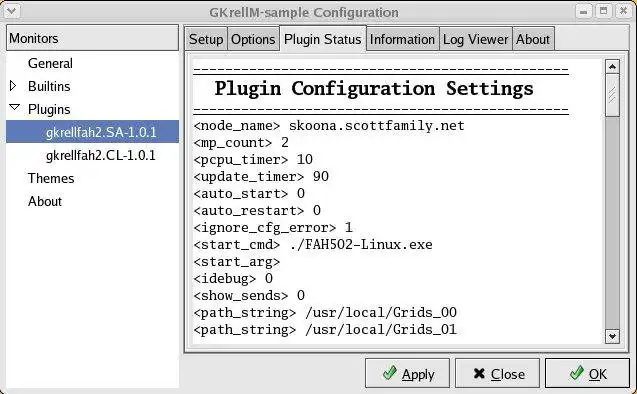 Download web tool or web app Gkrellfah2 - F@H plugin for gkrellm[d].. to run in Linux online